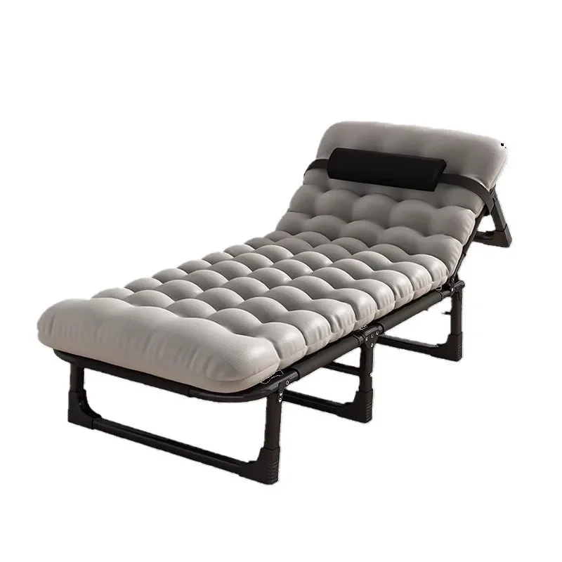 سرير قابل للطي مكتب معدني واحد منزلي قيلولة قابلة للطي كرسي متعدد الوظائف سرير مخيم للكبار قطعة أثرية للقيلولة