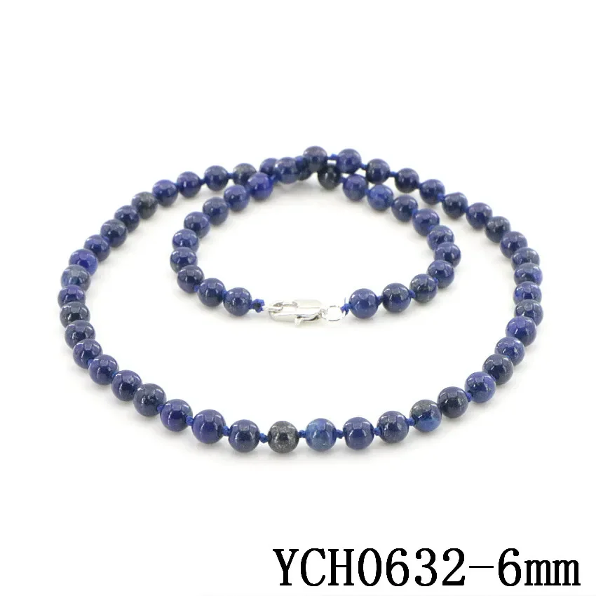 New Arrival 6-14mm Lapis Lazuli Tower Necklace Chain for Women Girls Gifts Wholesale Jewelry Making Wholesale Price 18inch