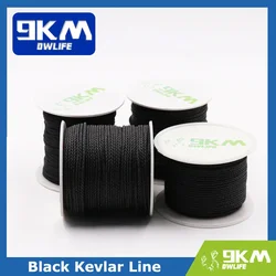 50Lbs-2000Lbs Black Kevlar Line Braided Fishing Assist Line High Tensile Strength Tactical Rope KiteRefractory Backpacking Cord