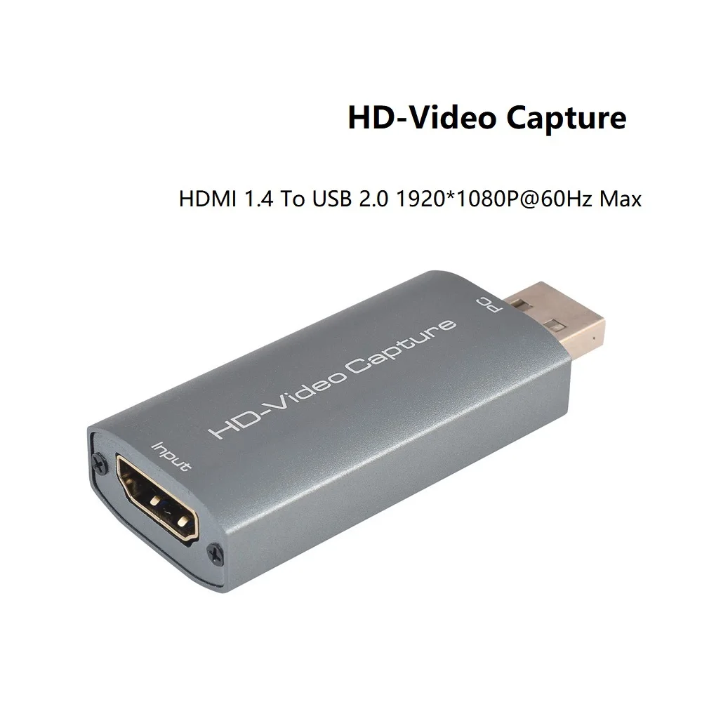 

4K HDMI-compatible To USB2.0 Capturer 4K@30Hz To 1080P 60Hz Capture Card Video Grabber Live Streaming Box Recording for PS4 XBOX