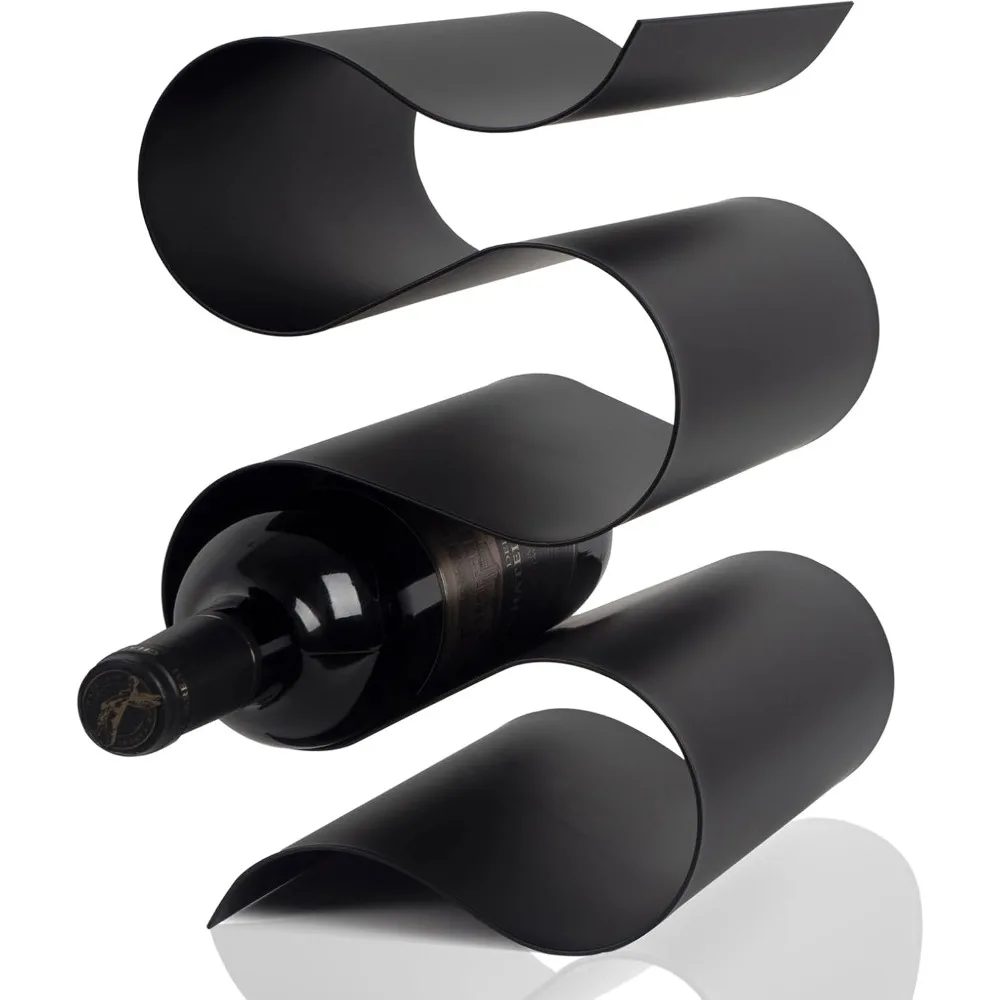 

Modern Compact Wine Rack for Kitchen and Bar, Freestanding Tabletop Wine Storage Solution