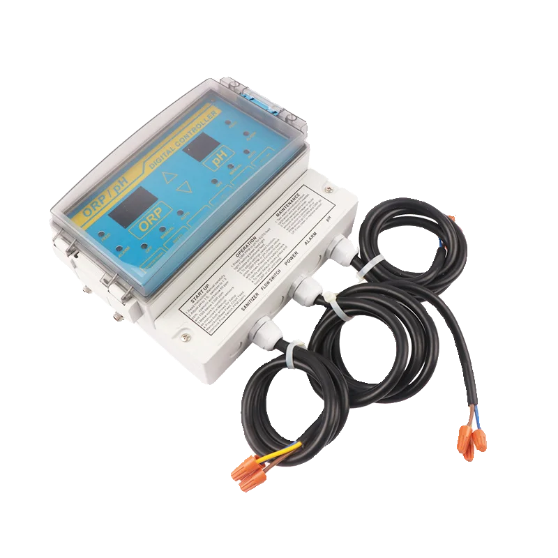 Satellite swimming pool water quality monitor ORP residual chlorine pH value detector Automatic control dosing pump monitor