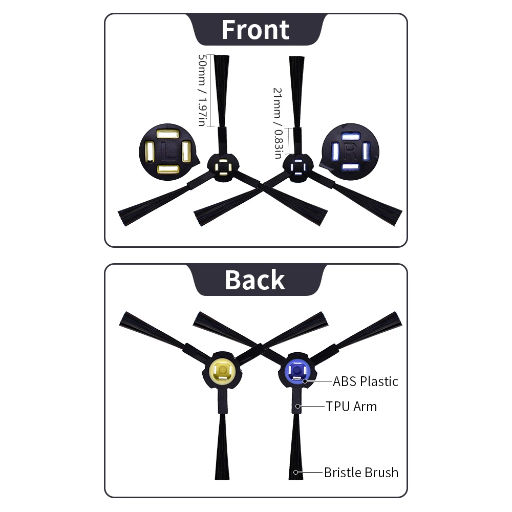 Первичный фильтр HEPA с роликовой основной боковой щеткой, совместимый с Silvercrest SSR1 SSRA1 Ilife A9s A9 A7 Запчасти для роботизированного пылесоса