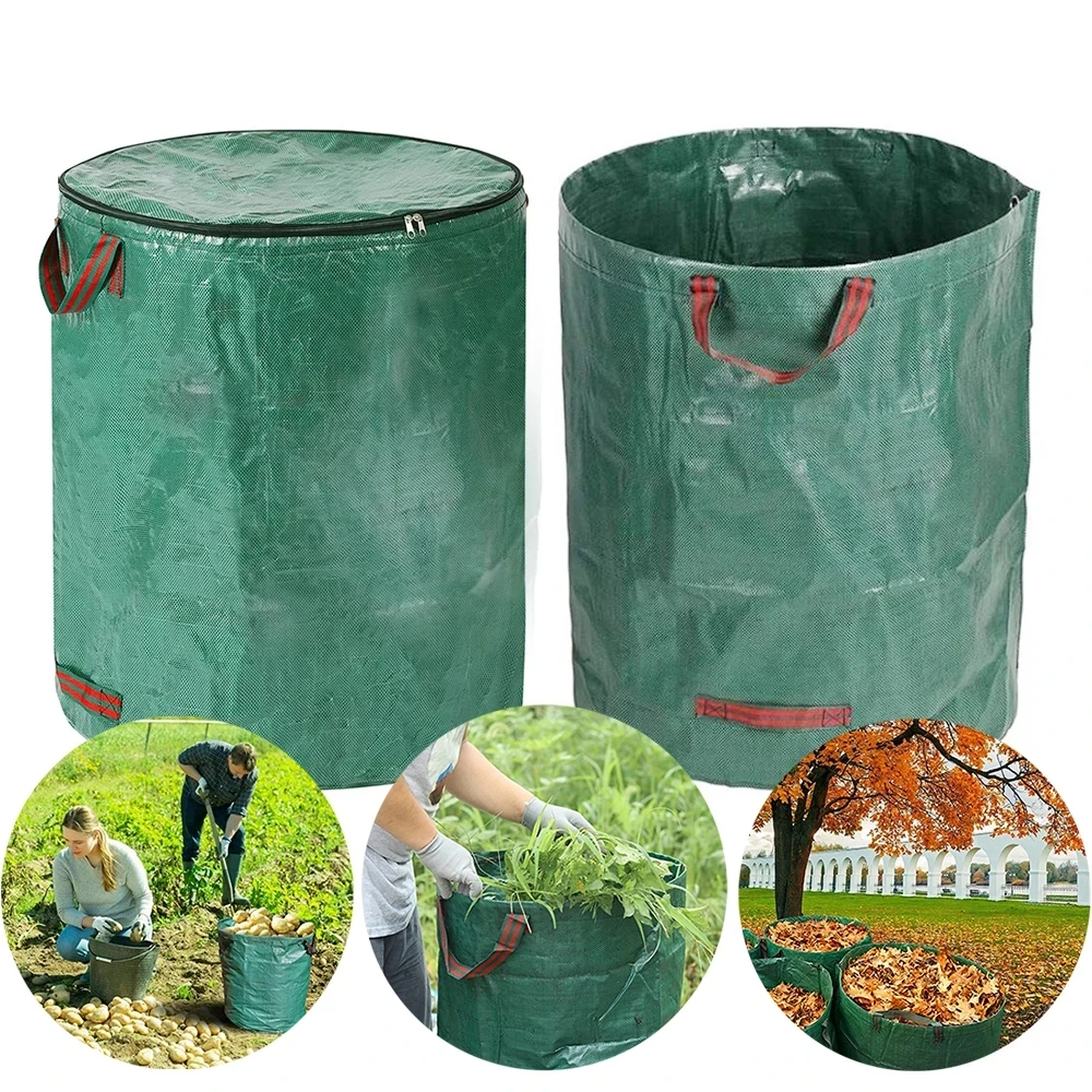 

Garden Waste Bag Large Capacity Garden Bag Reusable Waterproof Leaf Sack Storage Collection Container for Yard Leaf Storage Bag