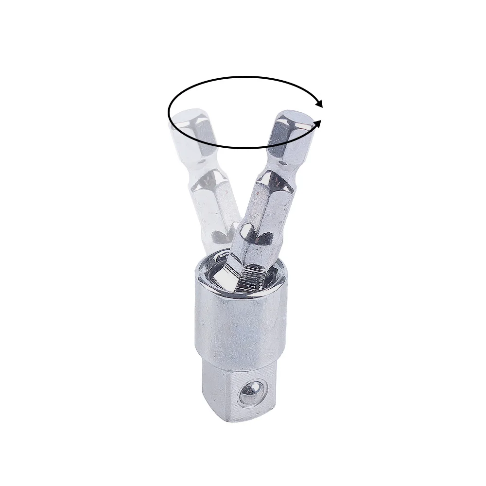 3szt 1/4" 3/8" 1/2" Adapter klucza sześciokątnego Przedłużenie wierteł Adapter gniazda Zestaw przedłużaczy do wiertarek Klucz do nakrętek
