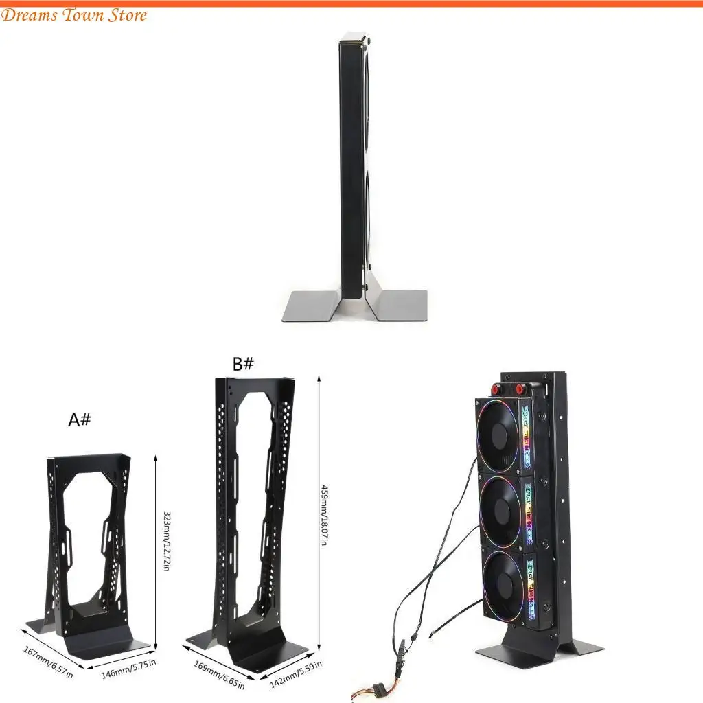 

HX6A External Water Cooling Dock Bracket for ITX Computer for Case Laptop Cooler Radi
