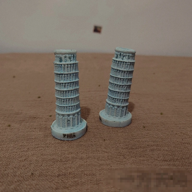 Roman Ancient Architecture Leaning Tower of Pisa Small Ornaments World Landmark Architectural Model Miniature Decoration