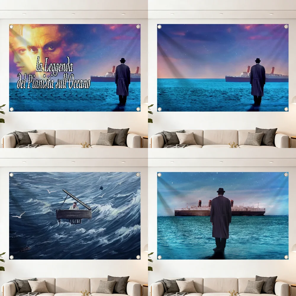 La leggenda del pianista sull oceano flag Decoration Outdoor Picnic Party Art Hanging Home Camping Party Banner Best sellers
