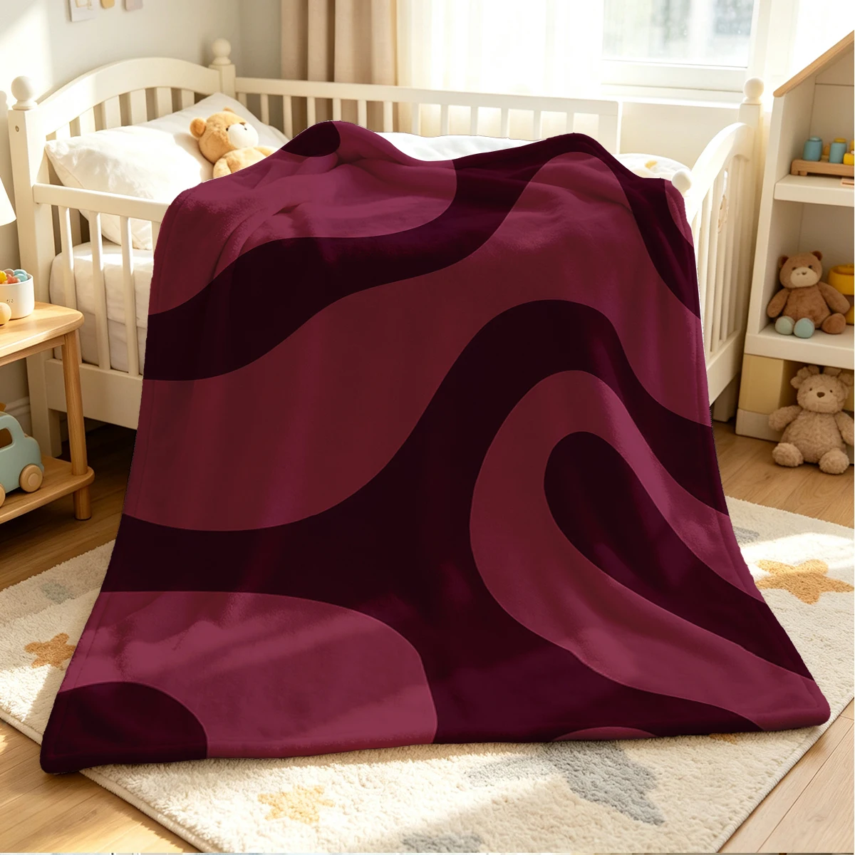 Hopeful Flow Flannel Blanket Warm Soft Halloween Christmas Couch Warm Cozy Decorative Decor Gift for All Season