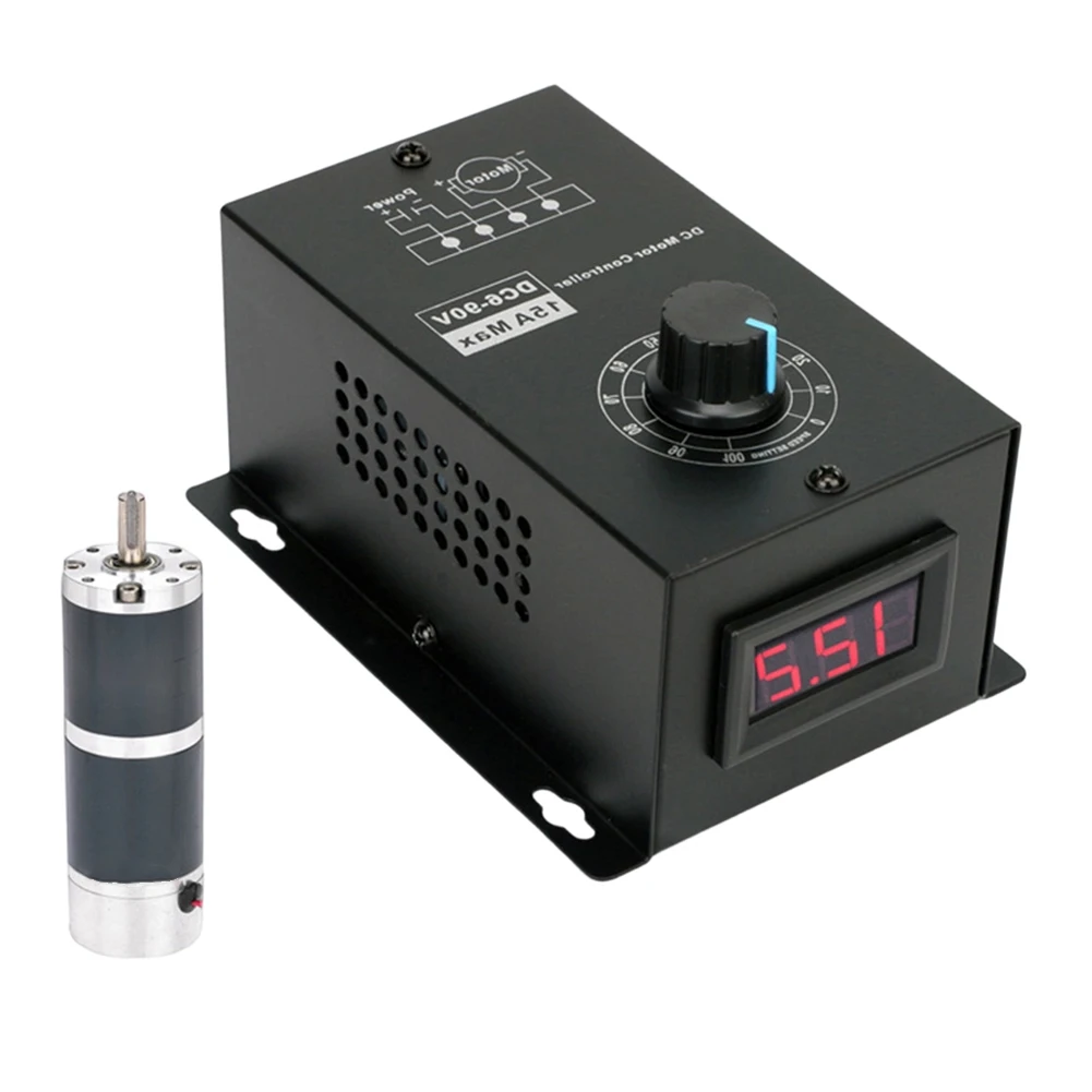 10000W DC Motor Regulator Using For PWM Technology for Stable 6V to 90V Input Operation and Reversible Motor Drive