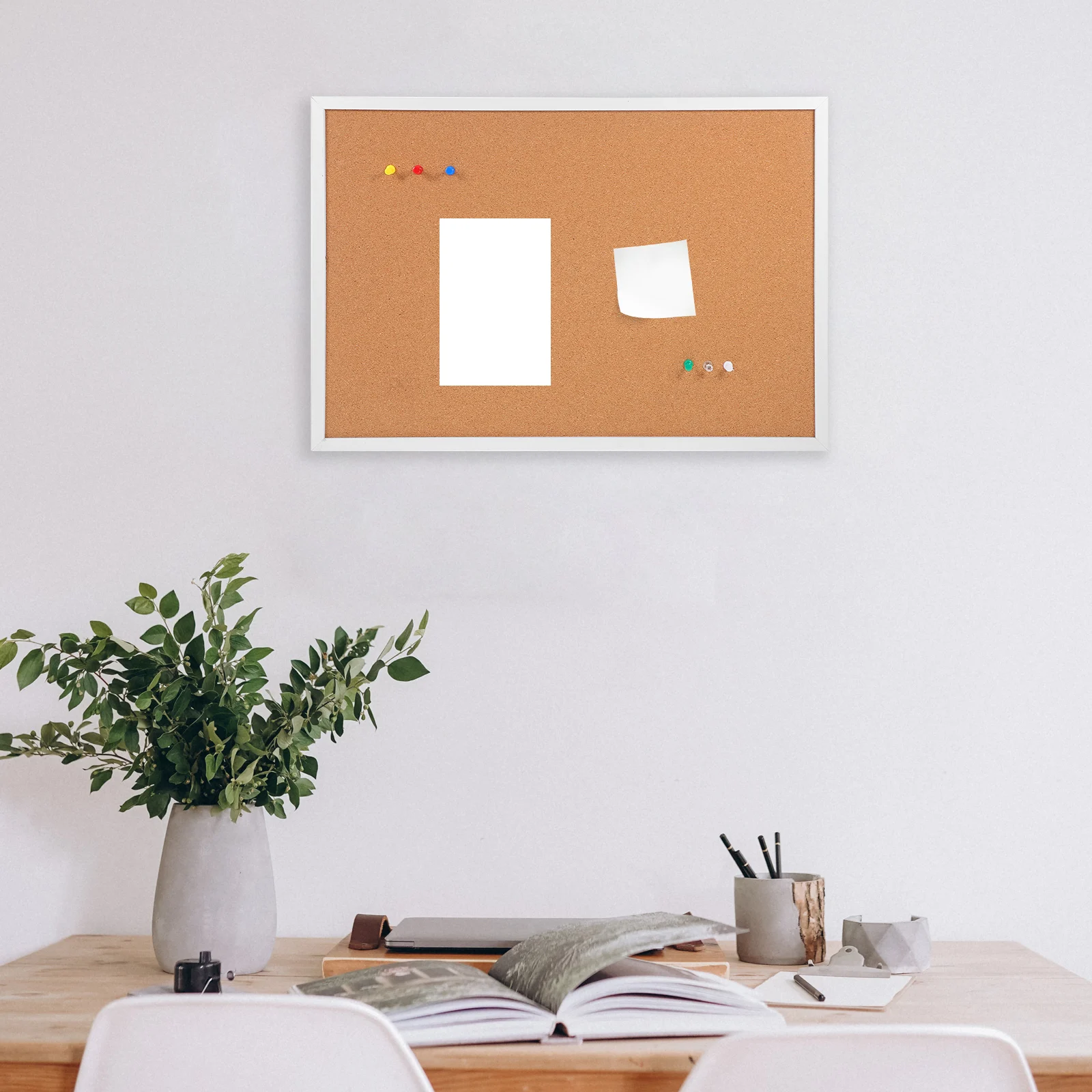 

Cork Bulletin 30x40cm Softwood Frame Office Home Photo Wall Memo Picture Bulletin Board For Photos Notice Display Boards