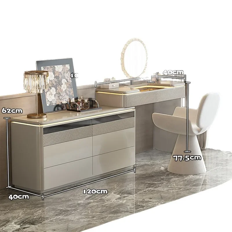 

Dresser, chest, integrated light luxury bedroom, premium bedside jewelry cabinet, makeup table