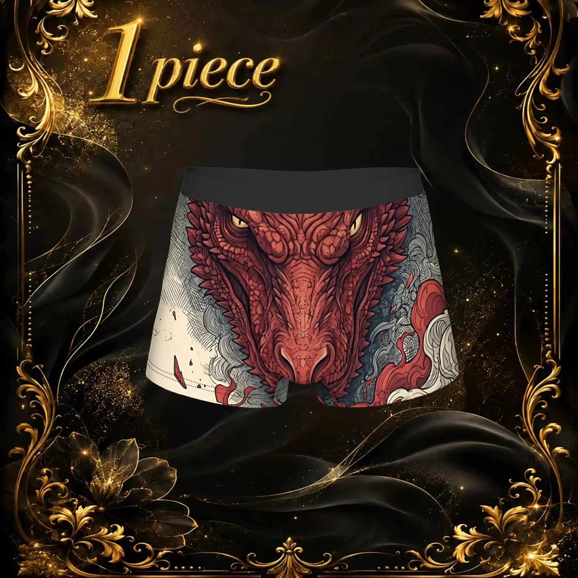 1pc Popular Fourth Wing boxers  Novelty Panties Men's Underwear Print Shorts Boxer Briefs