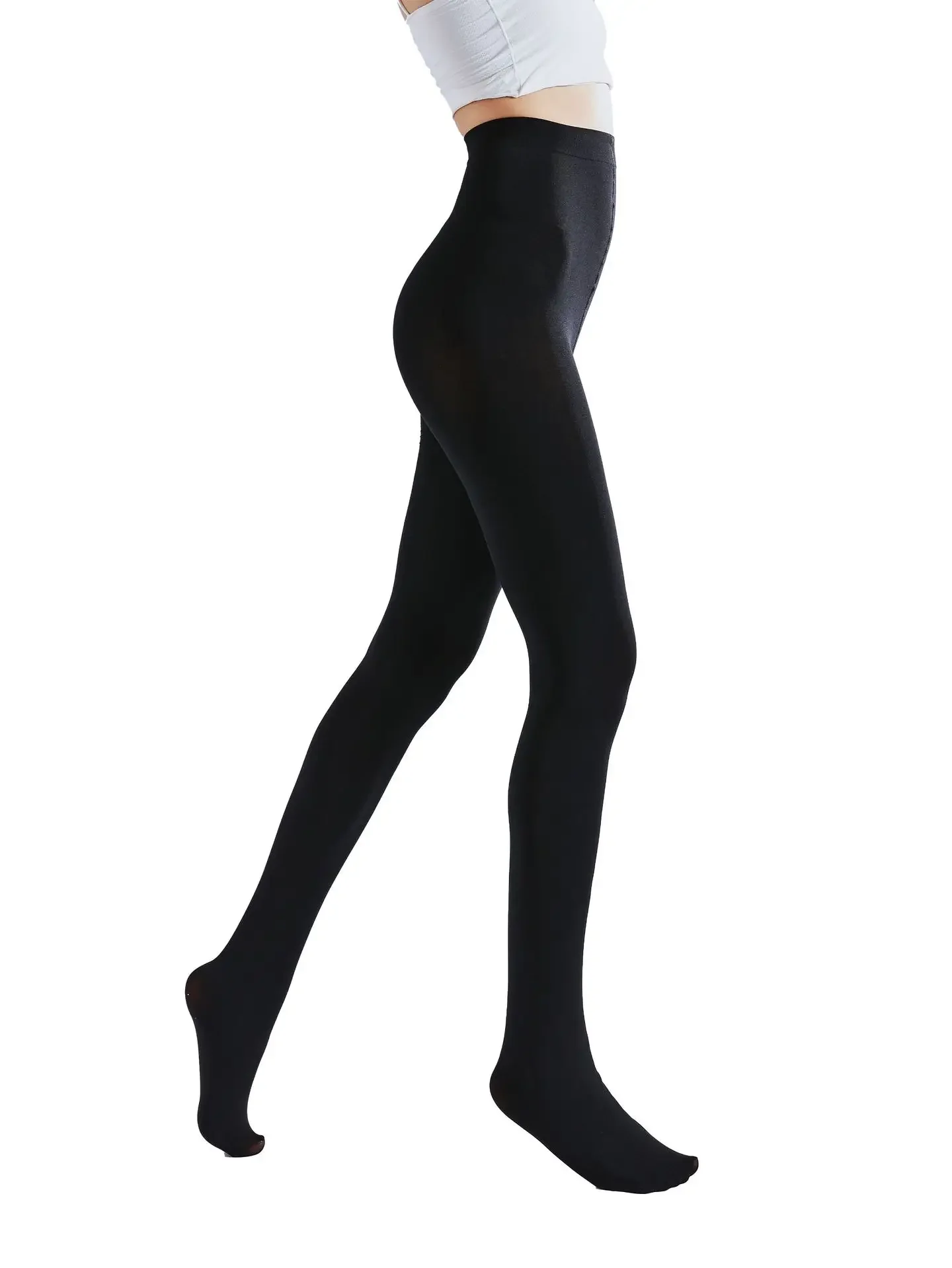 Strumpfhosen 80D Frauen Legging Mode Oberschenkel Hohe Bodystockings Erotische Unterwäsche Frühling Herbst Frau Samt Unten Strumpfhosen See Blau – Detail 4