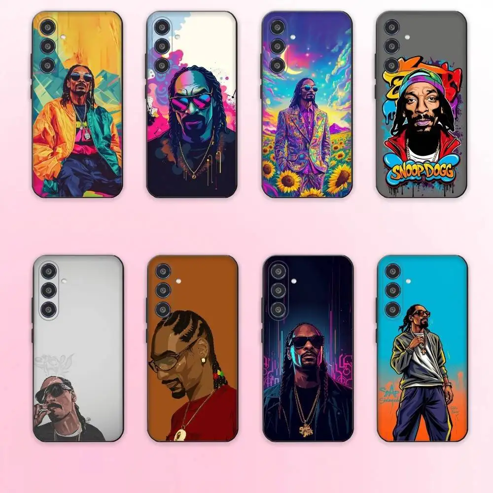 

Rapper S-Snoop Dogg Phone Case For Samsung Galaxy A73,A72,A71,A70,A53,A52,A51,Others Soft Black Cover