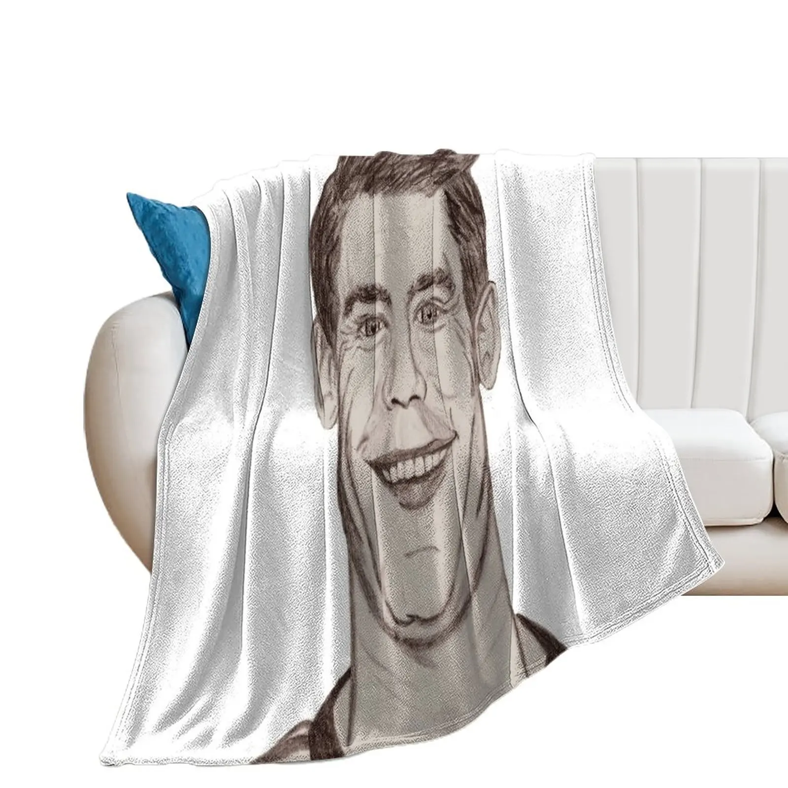 Manuel Neuer. Cartoon. Throw Blanket Thermal Plaid Custom Blankets