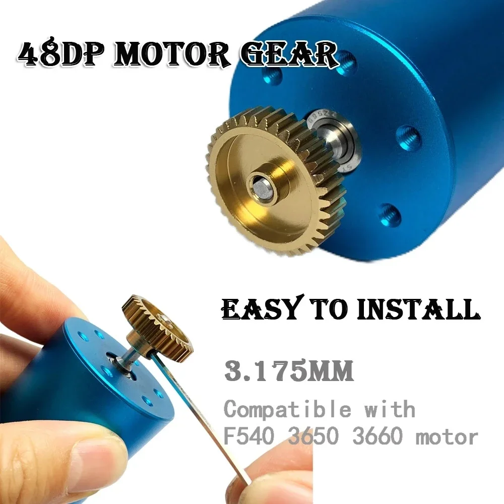 Universal Aluminum 48P Spur Gear 92T 85T 80T Pinion Motor Gears 19T 20T 21T 22T 23T 24T 25T 26T 31 33T For 1/10 Sakura RC Car