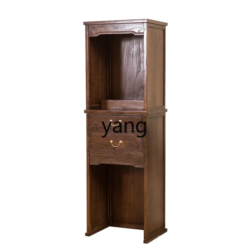 Yjq black walnut new Chinese style solid wood new three-layer casket modern simple customization