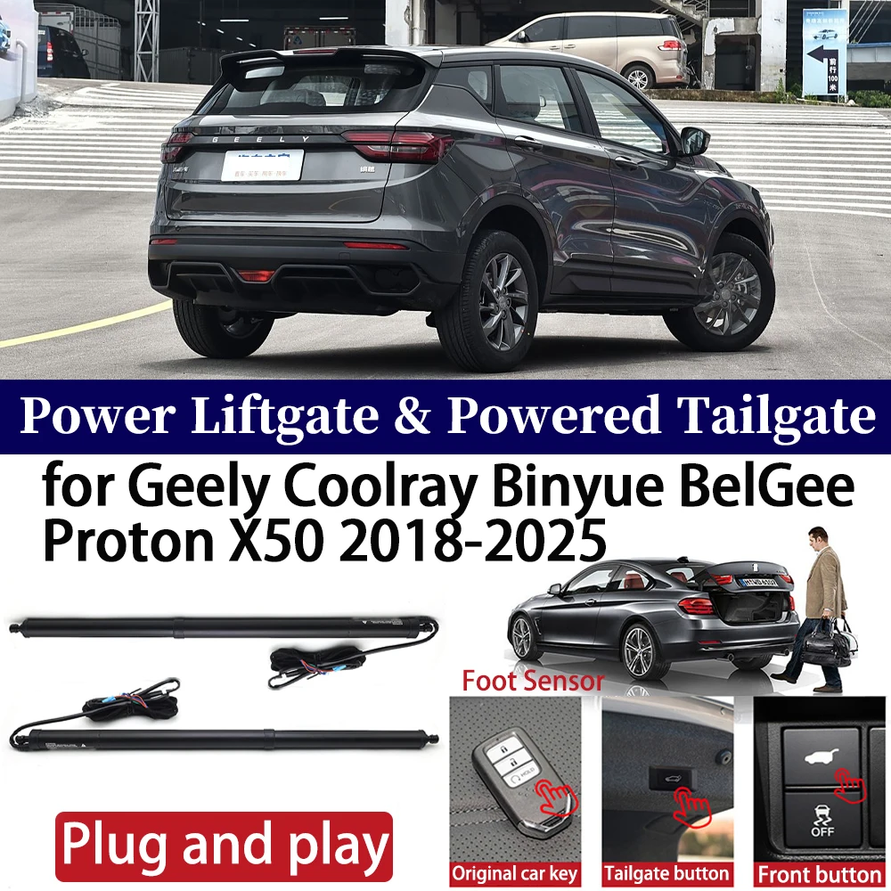 

for Geely Coolray Binyue BelGee Proton X50 2018-2025 Car Auto Power Electric Tailgate Liftgate Lift Trunk Closer System