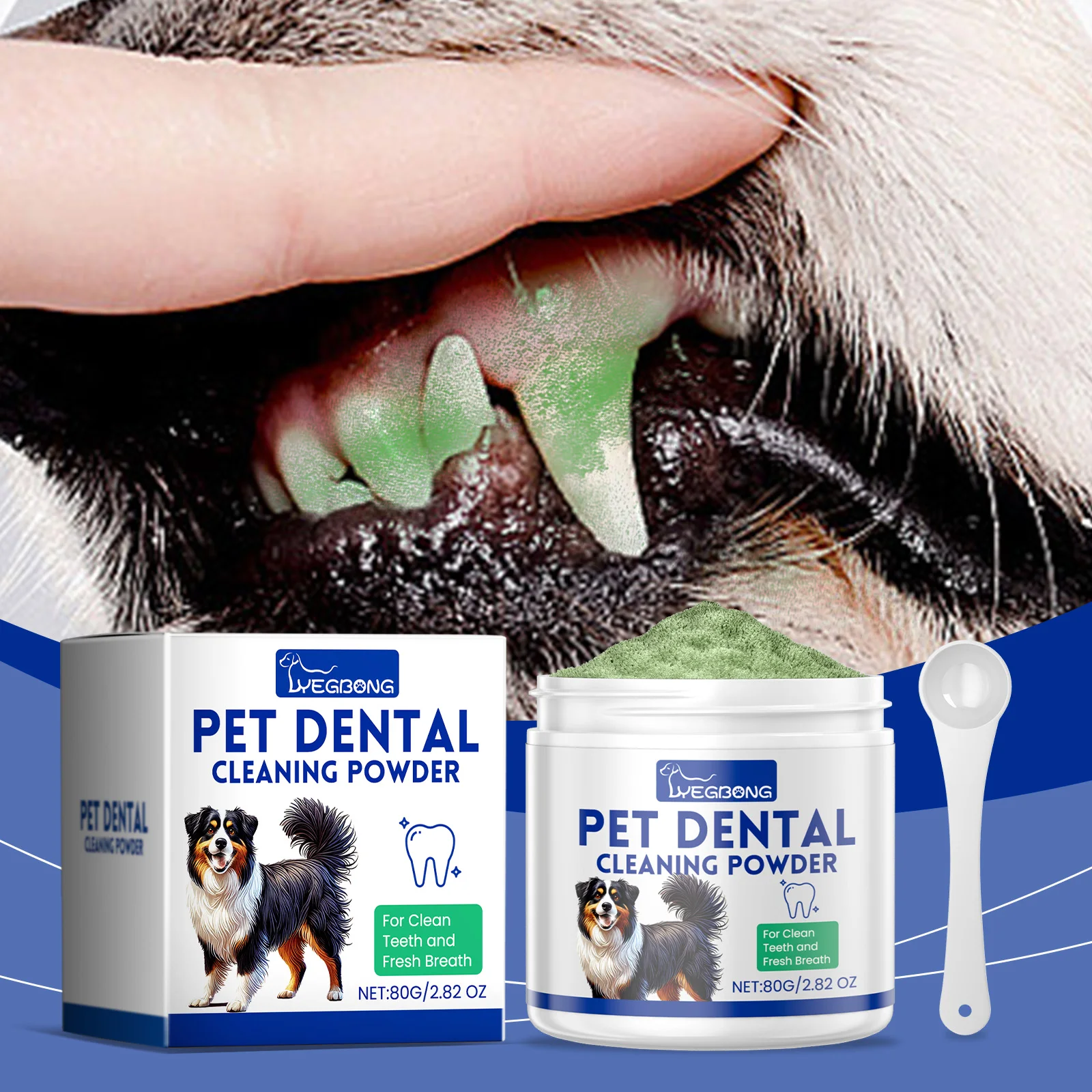 YEGBONG-limpiador de dientes de perro, aliento fresco Natural, ambientador para aliento de perro, alivia el sarro, reduce la placa, el mal aliento, limpieza de dientes loco