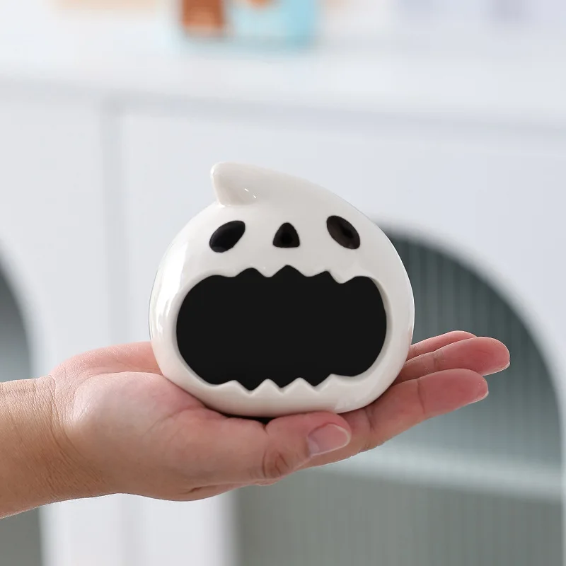 

Cute ghost ashtray room decor miniature items offices table decoration & accessories home & garden figurine bedroom decorations