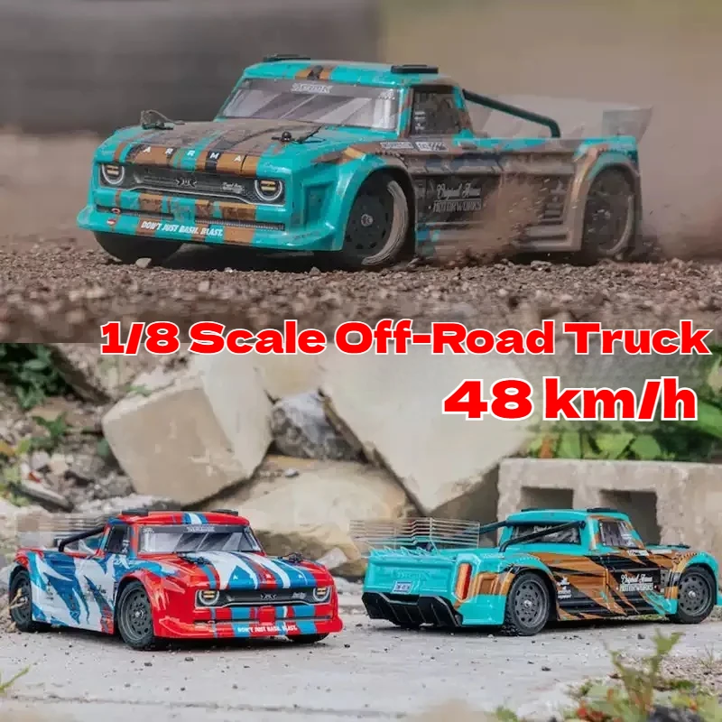 

ARRMA 1/8 out of Bounds Infraction RC Brushed Electric Remote Control Car Four-Wheel Drive Flatbed Truck Model Toy for Ages 14+