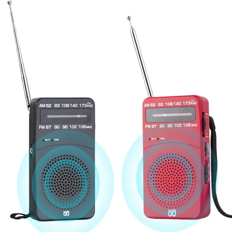 

Portable Radios Am Fm pointer Radios With Strong Reception Receiver Player For Disaster Women Men Survival Outdoor Outage Use