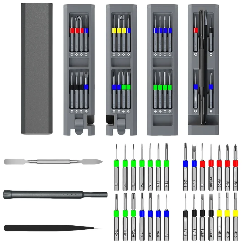 30 in 1 manual disassembly multifunctional repair computer, mobile phone, watch, precision square bucket screwdriver set