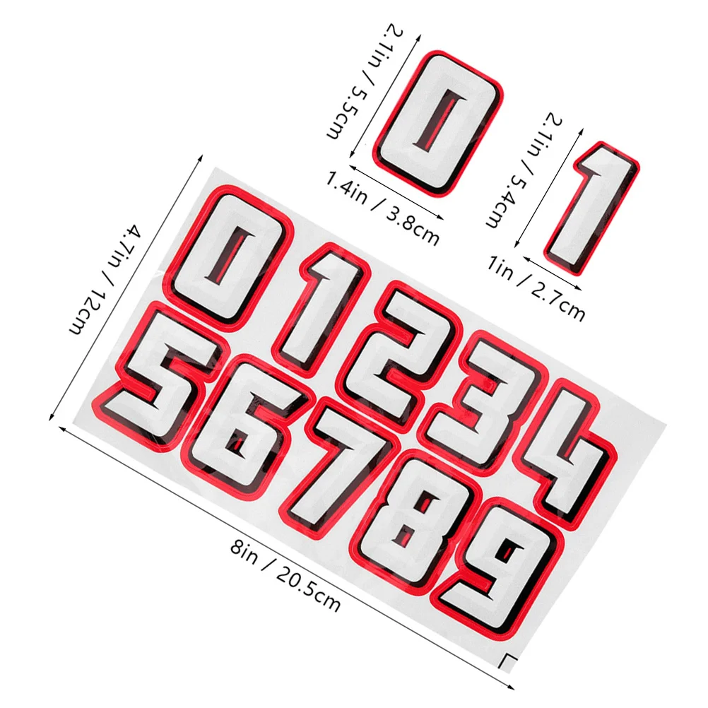 2 セットステッカー サッカー 野球 ホッケー デカール ステッカー番号 スポーツアクセサリー ユースフットボール番号 多機能