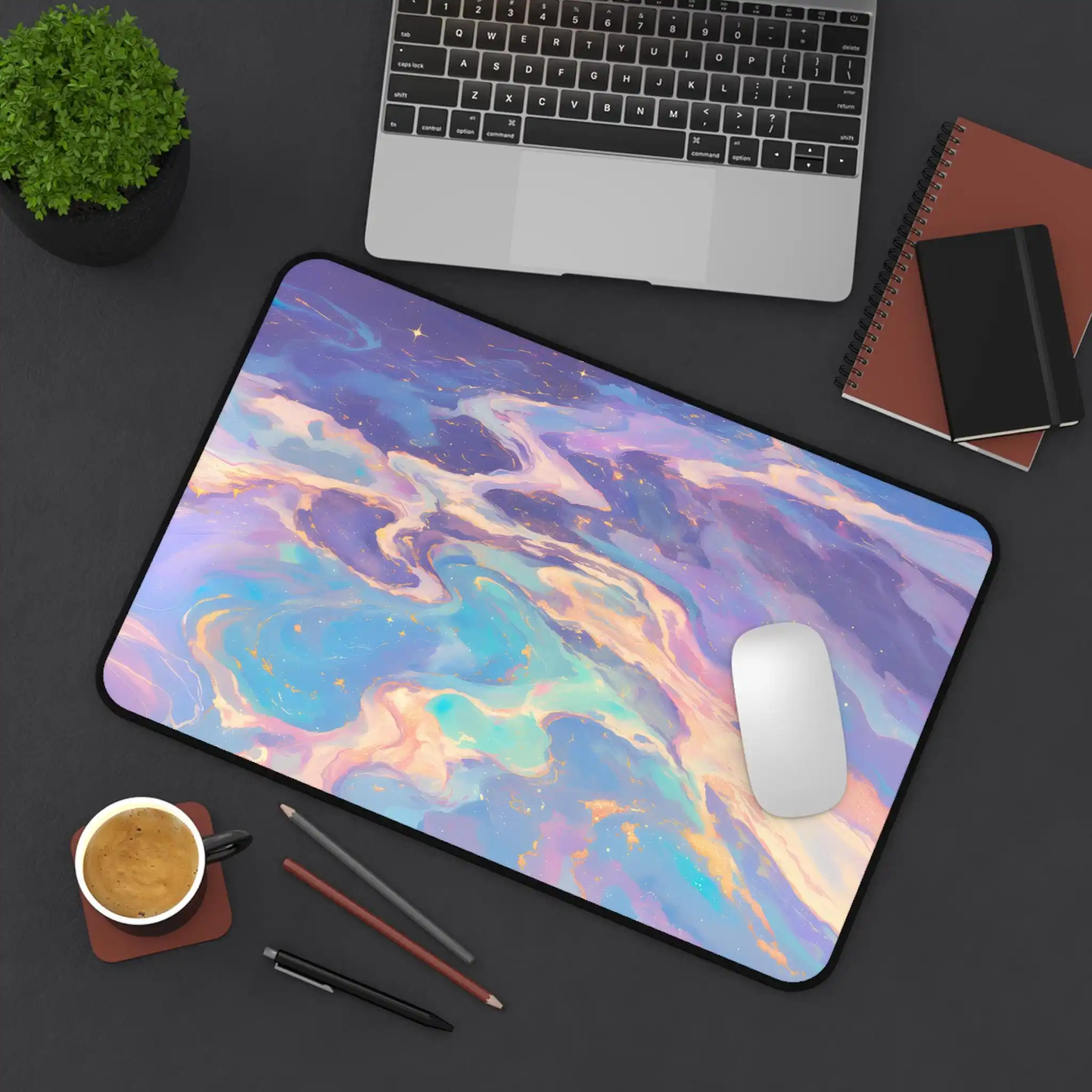 

Коврик для стола с фиолетовым мраморным узором, мраморный офисный коврик, нескользящий и водонепроницаемый коврик для мыши, подходит для компьютерных столов и игрового стола