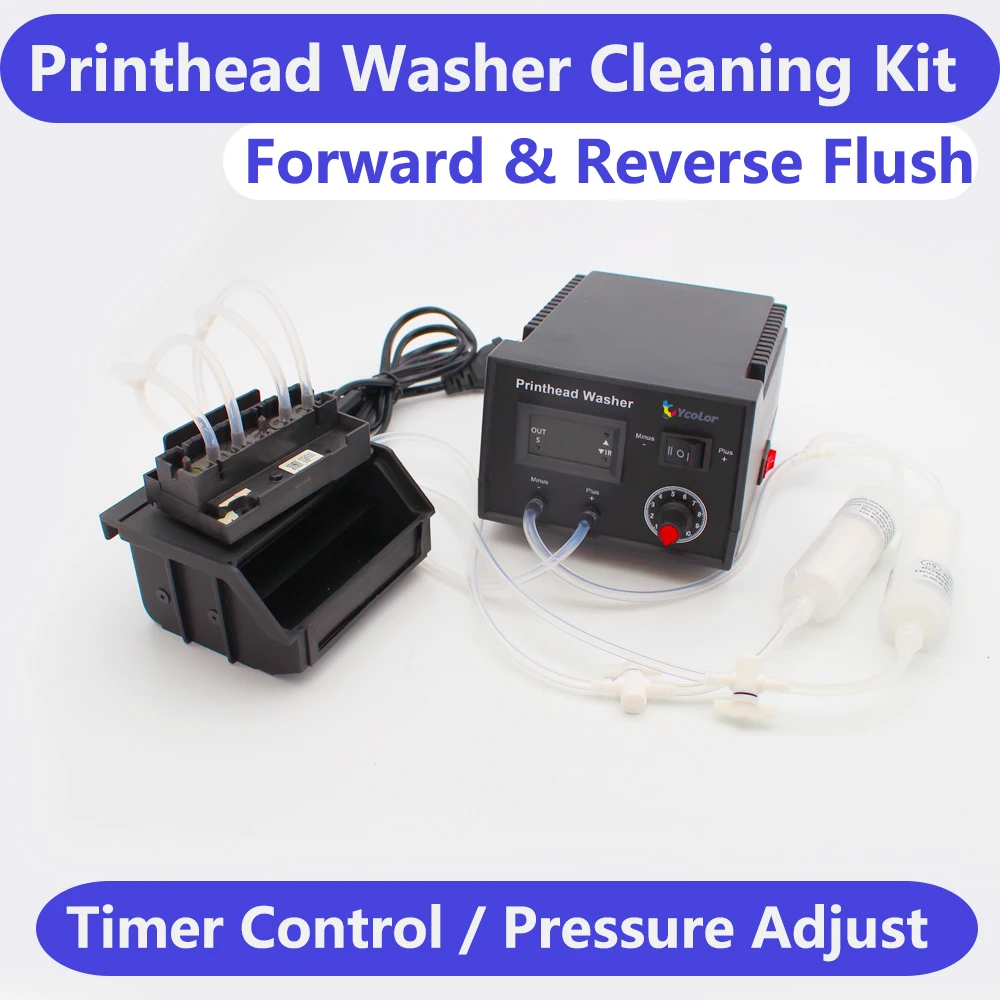DTF رأس الطباعة غسالة نظافة فلوش آلة مجموعة نظيفة فلوشير لإبسون L1800 L805 1390 XP600 DX6 i3200 رأس الطباعة فتح الانسداد #3