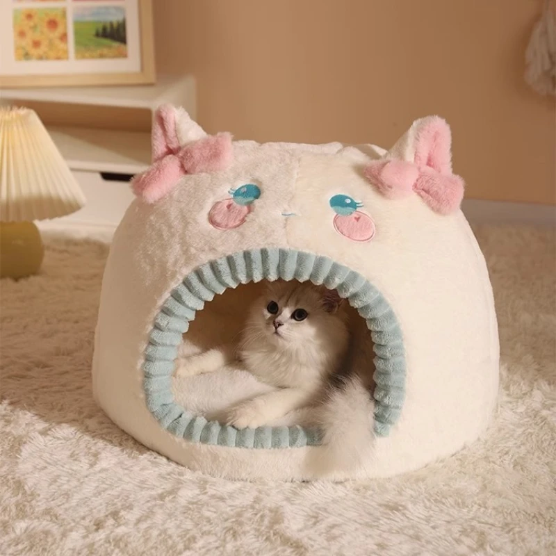 

Removable and Washable Cat Nest for Winter, Warm Nest for Winter, Enclosed and Removable Shelter, Pet Tent