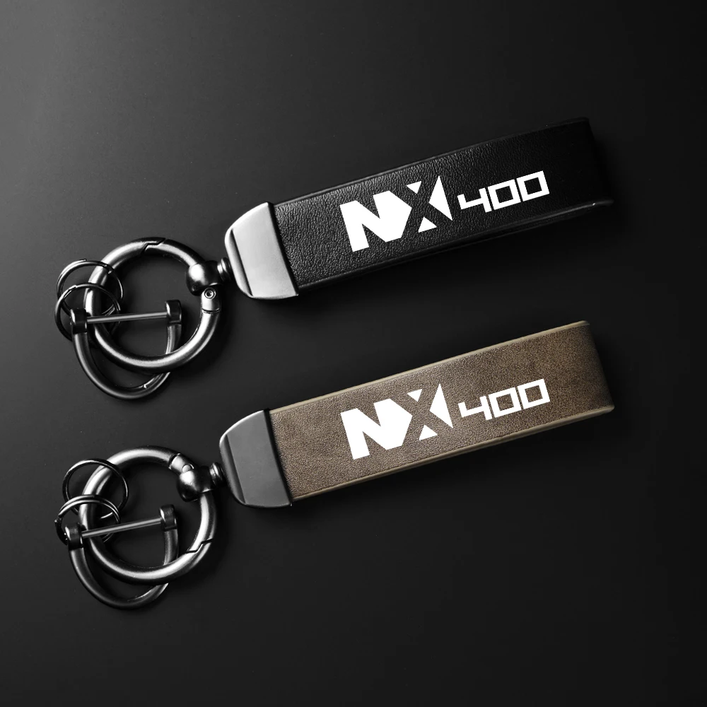 

Keychain NX400 For HONDA NX400 NX 400 NX High-Grade Leather Suede Keychain Motorcycle Accessories Holder Carbon Leather Keyring