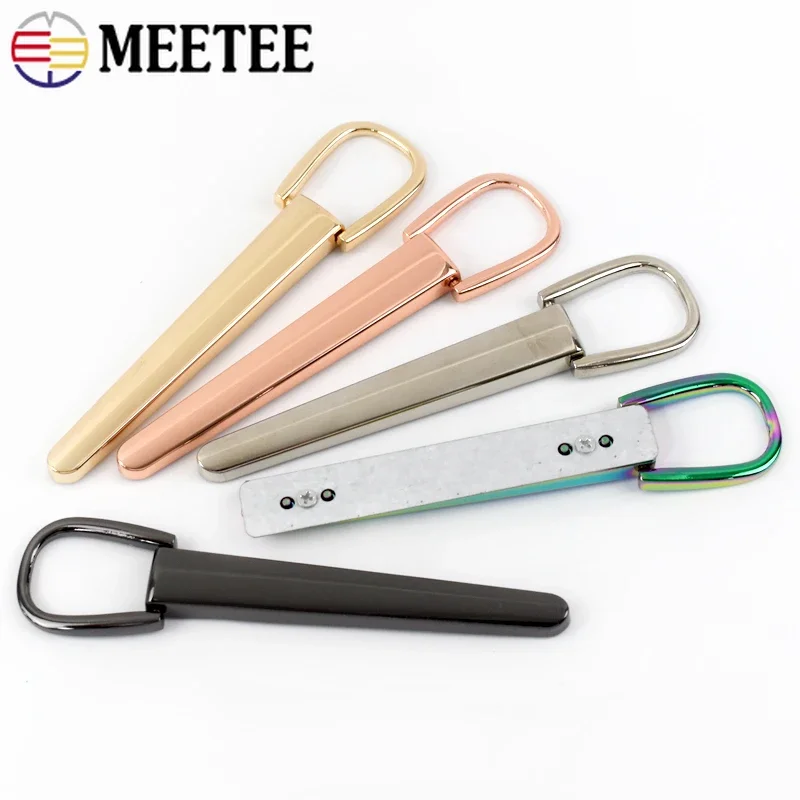 2/4/10Pcs Meetee Bag Handle Strap Metal Belt Buckles Decorative Buckle Handbag Hanger Connector DIY Hardware Leather Accessories