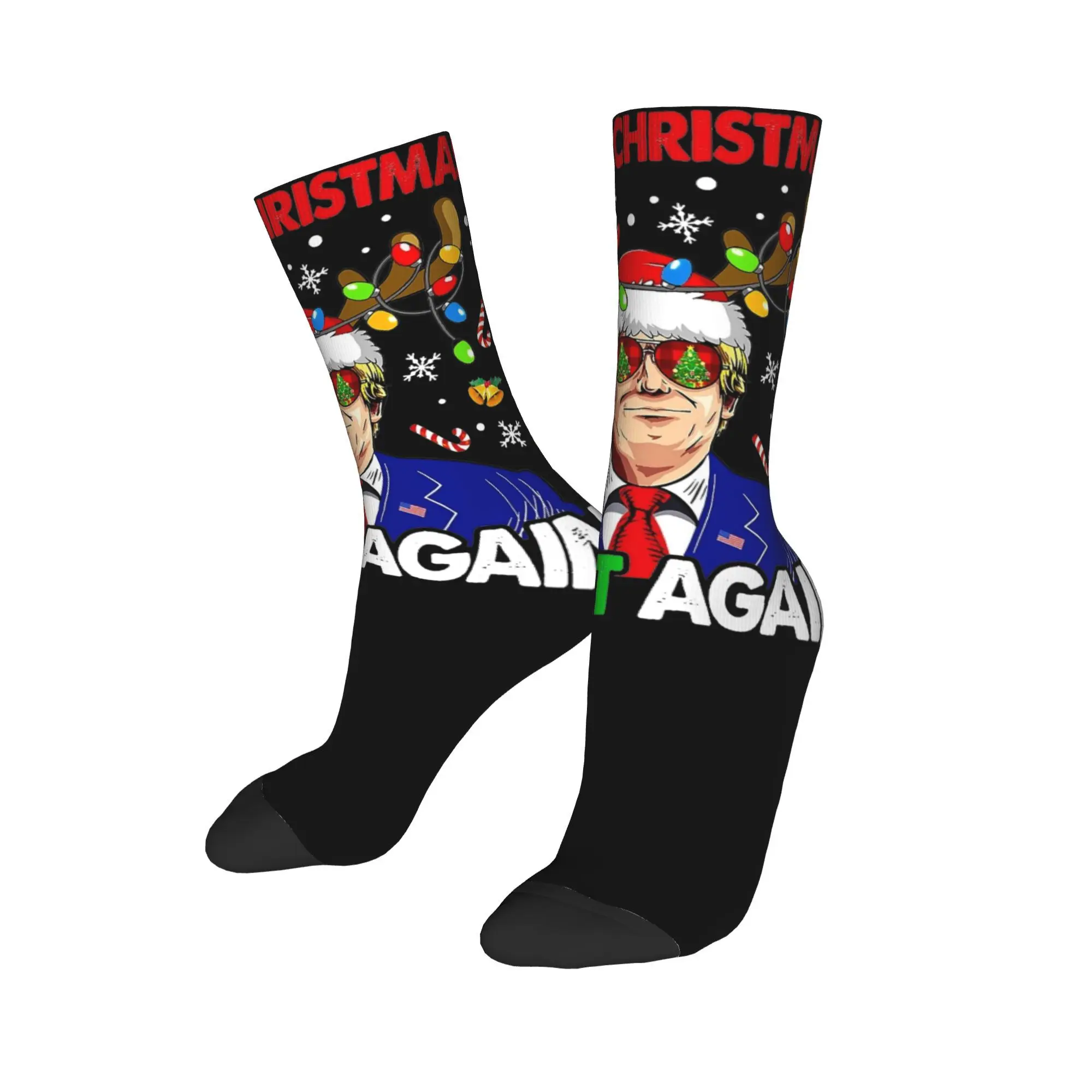 Make Christmas Great Again Funny Trump Socks Accessories For Men Women  Flexible Socks Super Soft Wonderful Gifts