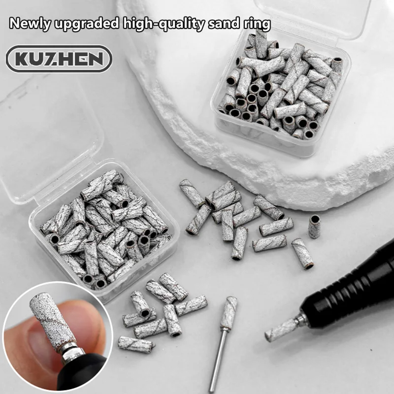 80#180#240# Zebra Sanding Bands Machine Nail Drill Bits Foot Care Polishing Manicure Gel Polish Remover Replacement Tools Cutter