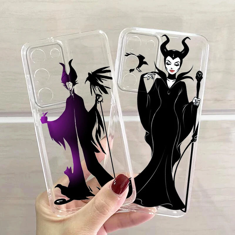 Disney Villain queen For Samsung A53 A52 A54 A13 A12 A32 A71 A33 A73 A72 A51 A23 A21S 5G Transparent Phone Case