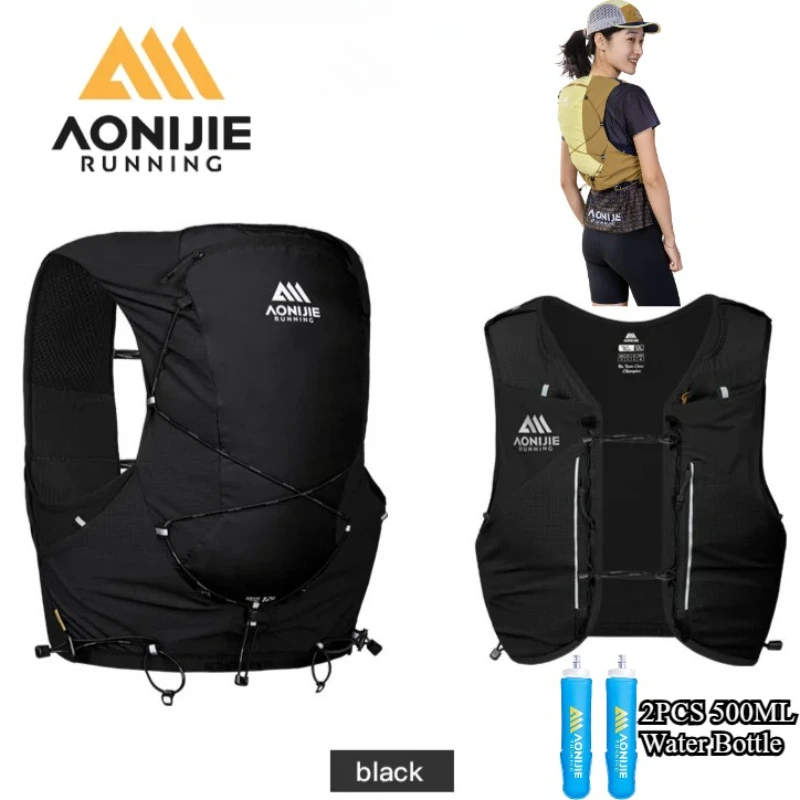 

AONIJIE Upgrade MB 12L Lightweight Trail Running Backpack Multi-Compartment Storage with Stick Holder for Hiking Climbing Cyclin