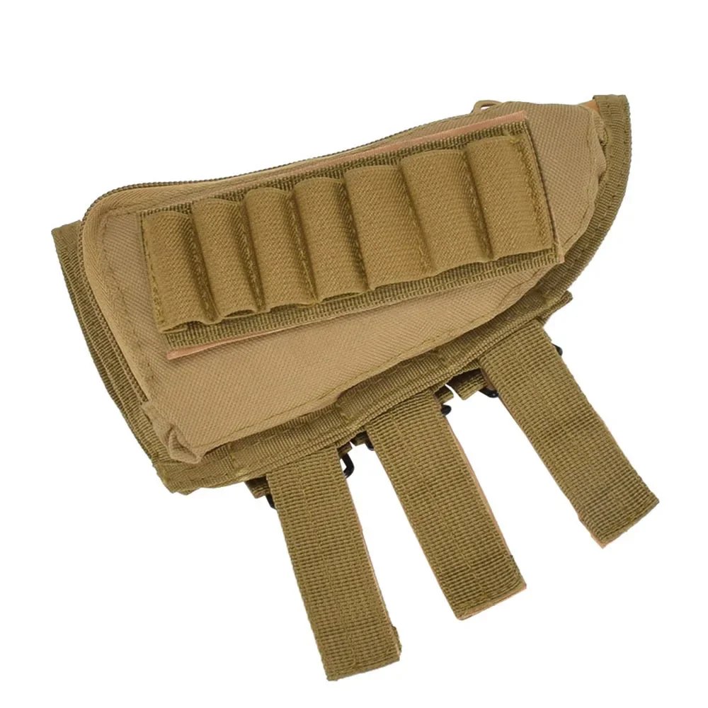 Taktische Muti-funktionale Jagd Zipper Gewehr Hinterschaft Pack Tasche Wange Pad Rest Shell Mag Ammo Pouch Tasche Magazin Bandolier