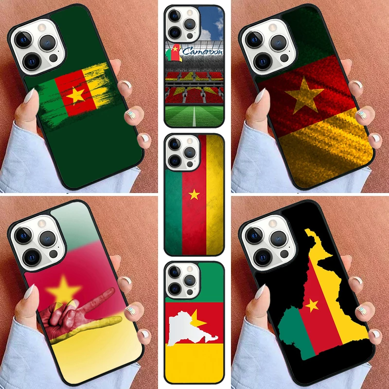 Cameroon National Flag Phone Case For iPhone 16 15 14 Pro 11 13 12 Mini Max SE 2020 6s 7 8 Plus Cover Capa