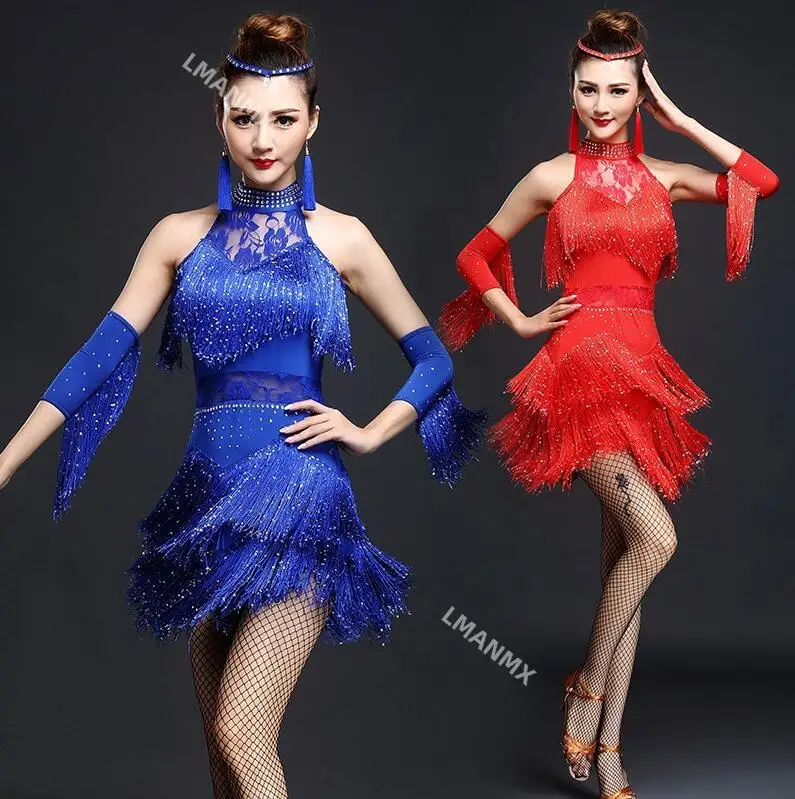 

New Latin Dance Dress Women/Girls/Lady New Sexy Fringe Salsa/Ballroom/Tango/Cha Cha/Rumba/Samba/Latin Dresses For Dancing