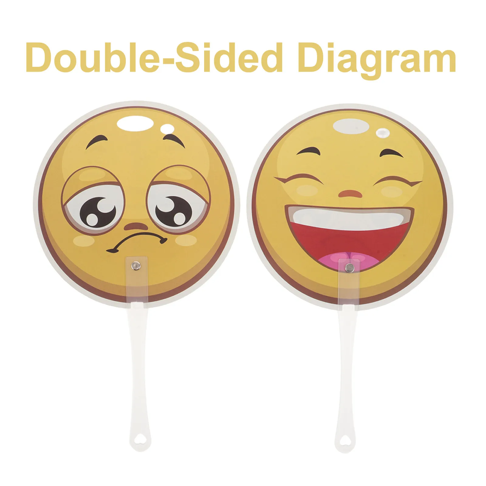 3Pcs Emotion Expression Signs Handheld Paddle Teaching Props for Classroom Voting Back to School Supplies True False Answer