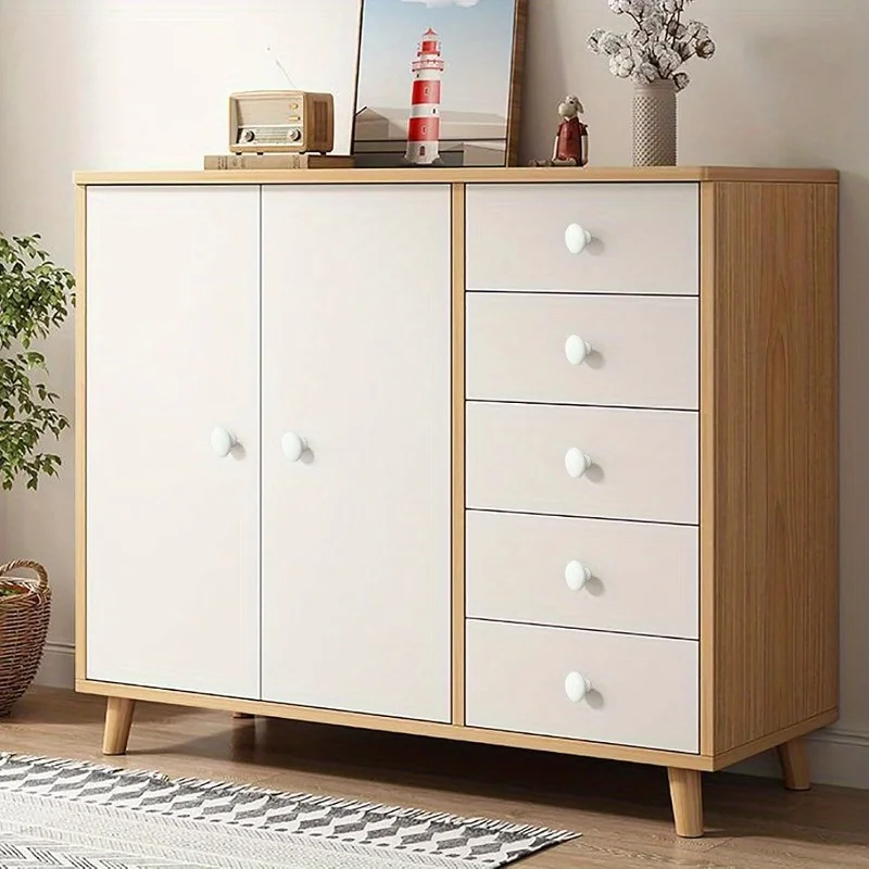 4 قطعة مقابض خزانة بيضاء مقابض أدراج السيراميك لأدراج تسريحات ، مقابض خزائن المطبخ الخزفية المستديرة الرجعية مقابض السحب #6