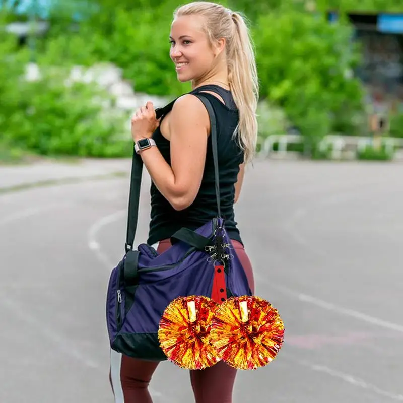 Backpack Straps For Pom Poms Wear Resistant Pom Poms Holder Portable Backpack Straps Cheerleading Keychain For Mothers