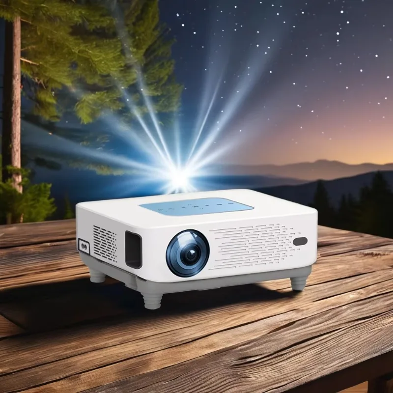

Mini Full HD 1080P LED Portable Android 9 WiFi LCD Projector 8G Smart Home Theater for Outdoor Education 4K Max