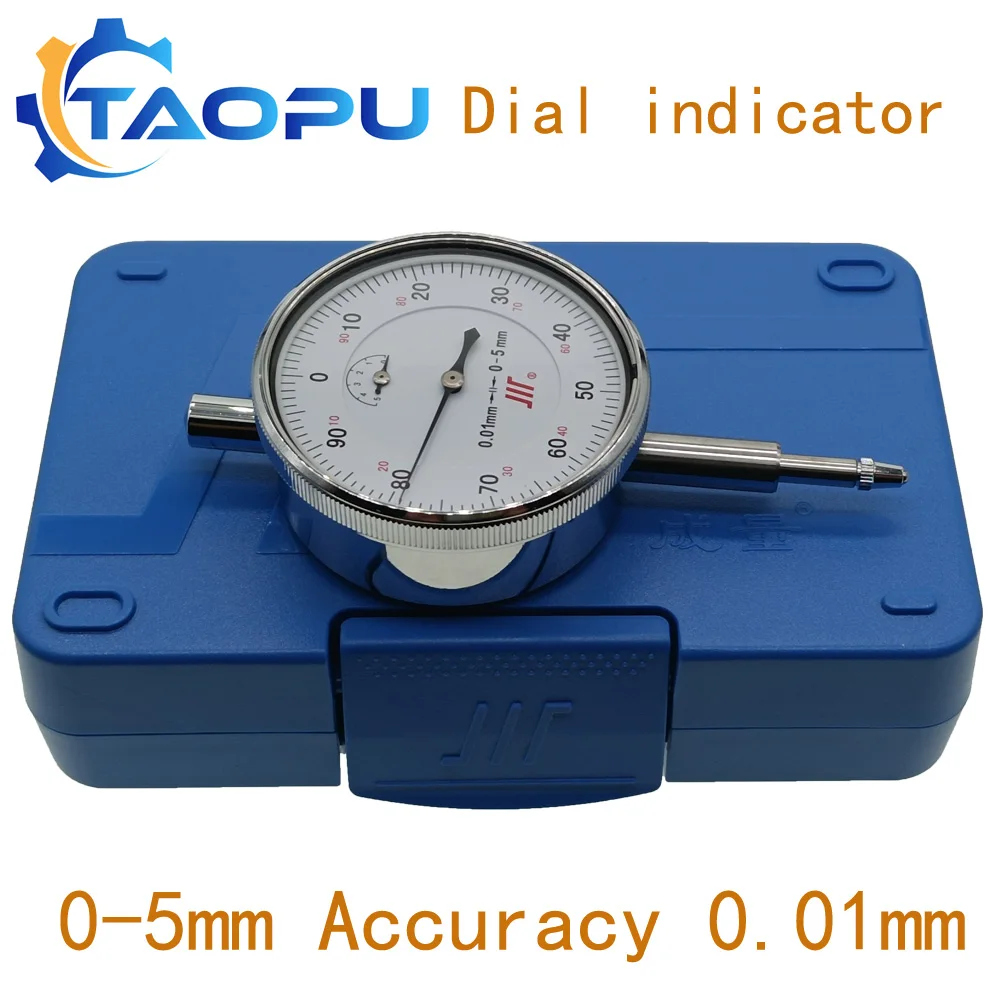 TAOPU Strumento di precisione Comparatore Calibro 0-10mm Misuratore Preciso 0,01 Risoluzione 0-5mm Test Strumenti professionali