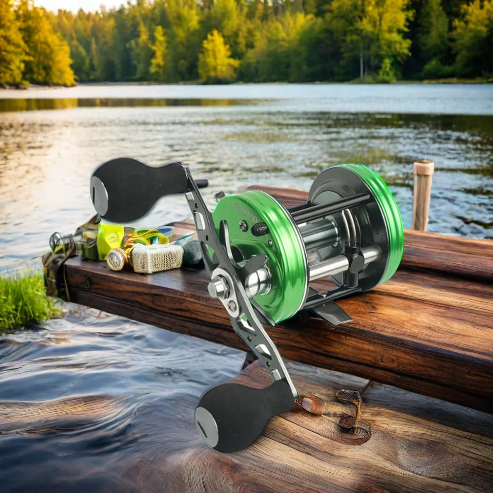 

5.3:1 Trolling Game Fishing Reel Saltwater Jigging Tackle for Baitcasting Trolling in Rivers