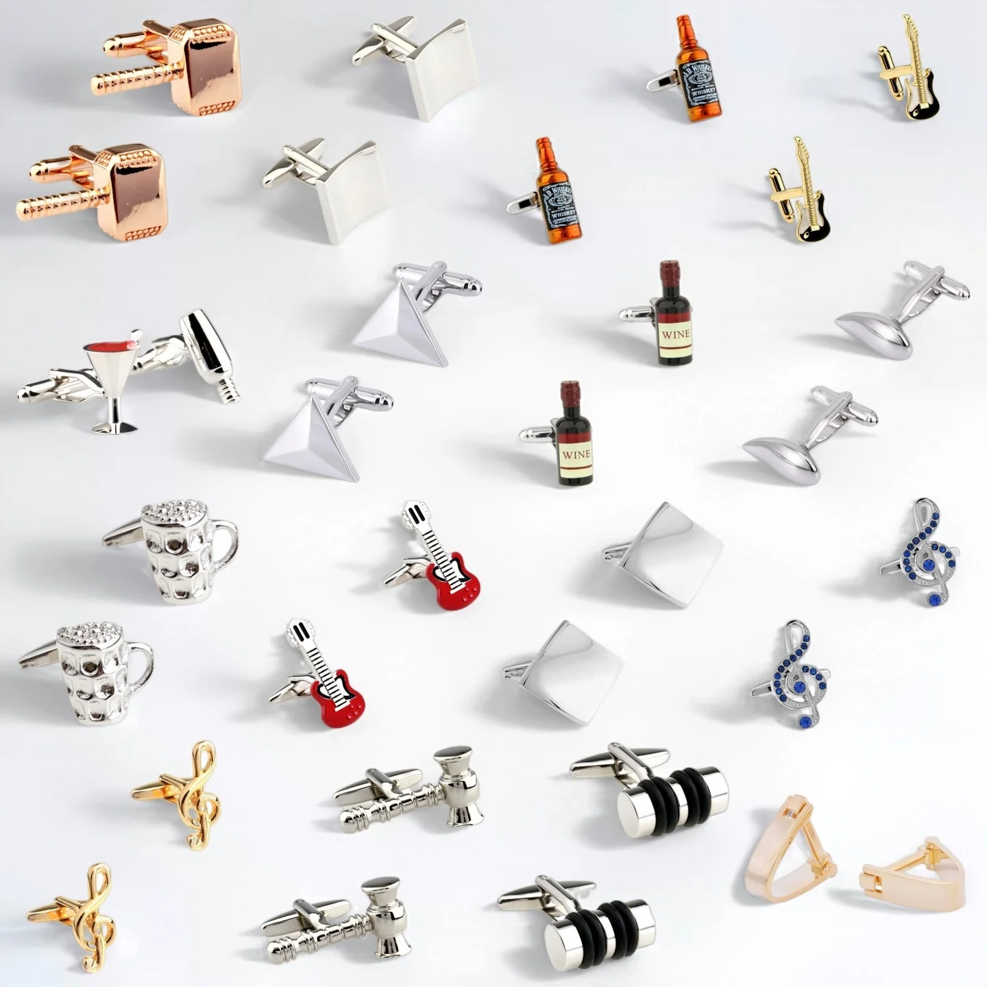 28-designs-abotoaduras-de-musica-para-baixo-homens-garrafa-de-vinho-copo-2-pares
