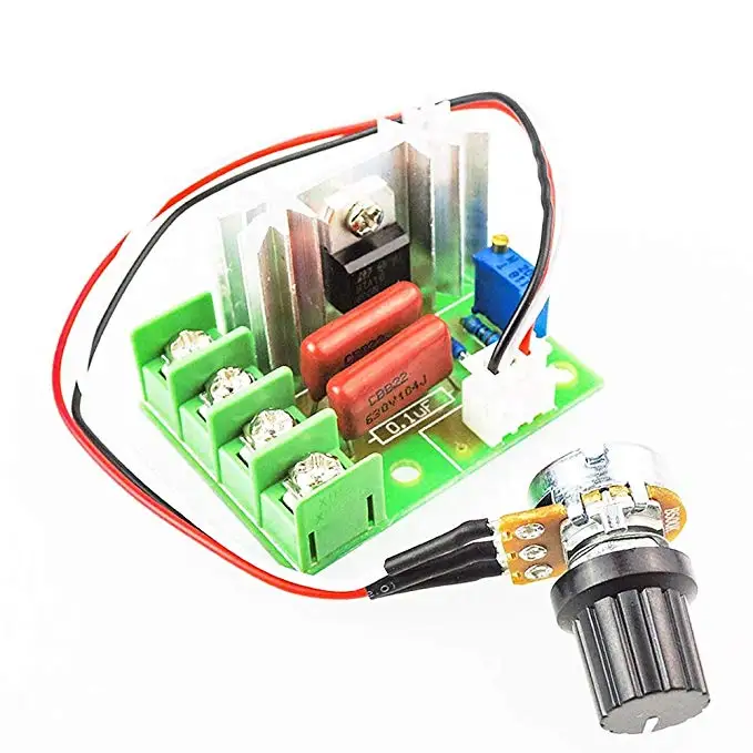 2000W Thyristor Governor Motor 220V High-power Voltage, Light and Temperature Regulation Module External Potentiometer