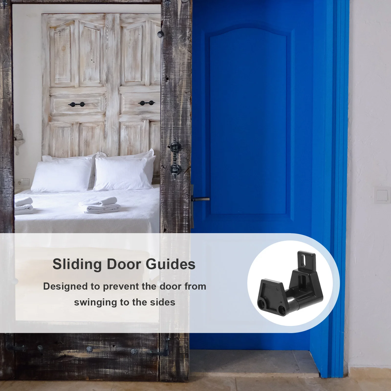 

Sliding Floor Guide Barn Bottom Nylon Mount Track Stopper For Stable Movement Door Accessory Floor Guides Swing Stop Barn